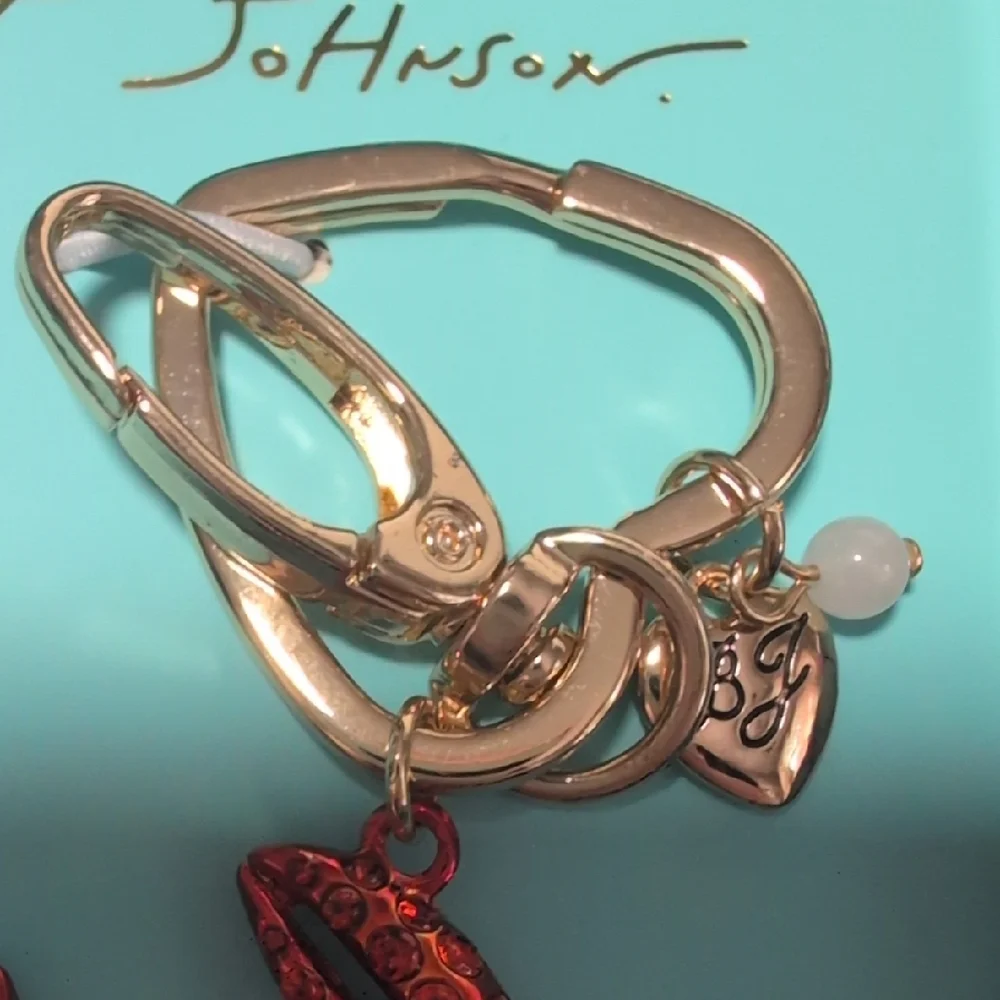 Betsey Johnson Sparkling Red Lobster Keychain/Bag Charm